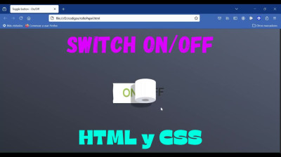 Cómo crear un switch ON/OFF con HTML y CSS - Web development