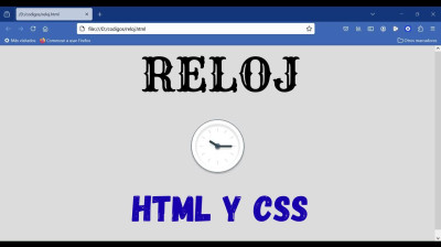 Cómo crear un reloj con HTML y CSS - Web development
