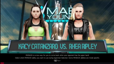 Kacy Catanzaro vs Rhea Ripley (WWE 2K19)