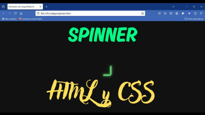 Cómo hacer un spinner en HTML y CSS - Web development