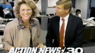 KFSN Channel 30 Action News 6PM - Don Postles & Nancy Osborne - Weeknights promo - Early September 1987