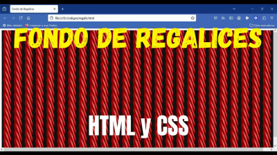Cómo hacer un fondo de regalices en HTML y CSS - Web development