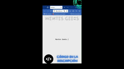 EFECTO MÁQUINA DE ESCRIBIR con HTML, CSS y JavaScript